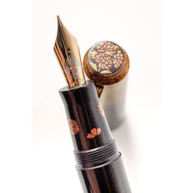 AP Limited Editions Maki-e The Writer Black Gold with Flowers