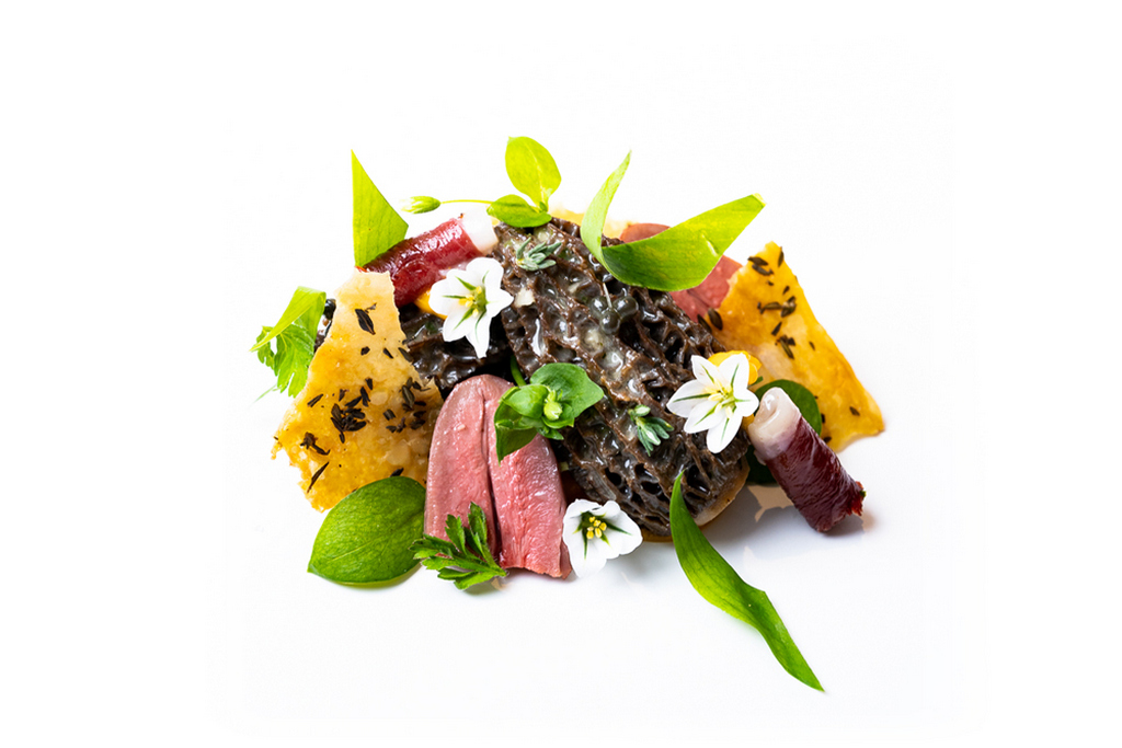 פטריית מורֶל מטוגנת. צילום: Core by Clare Smyth
