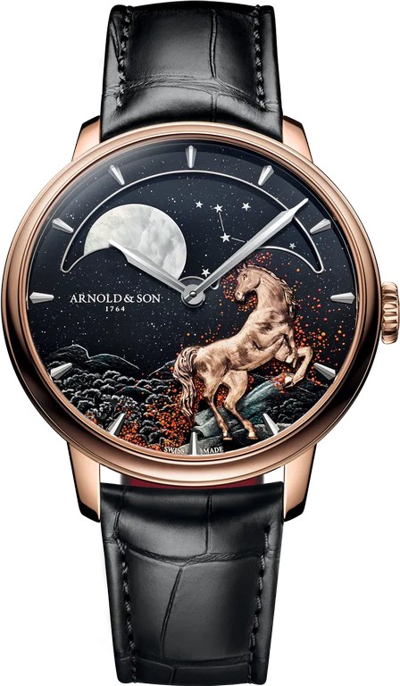 Arnold & Son Perpetual Moon 41.5 Red Gold Year of the Horse