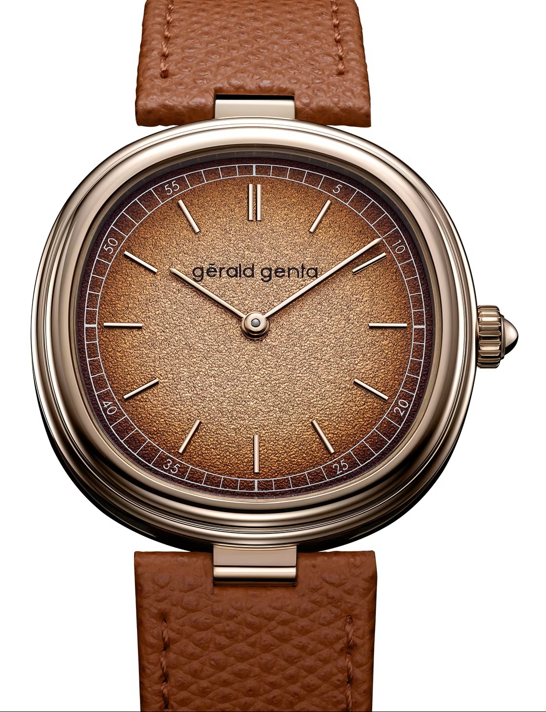 Gérald Genta Geneva Time Only Marrone